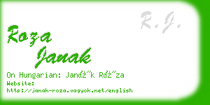 roza janak business card